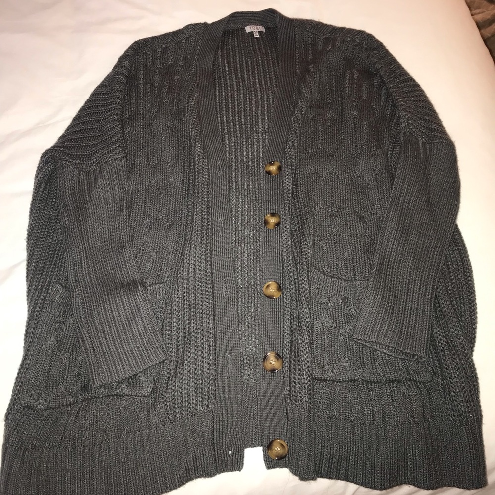Long Gray Cardigan